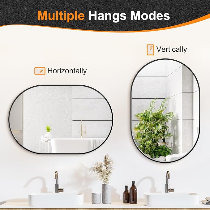 Bathroom Vanity Mirror for Wall, Living Room, HD Tempered Glass, Wall Mounted - Image 8