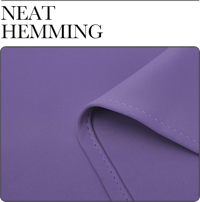 NICETOWN Lilac Purple Blackout Curtains 108" Long, 2 Pieces - Image 7