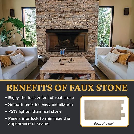 AZ Faux High-Density Polyurethane Faux Stone Wall Covering Panels - Image 4