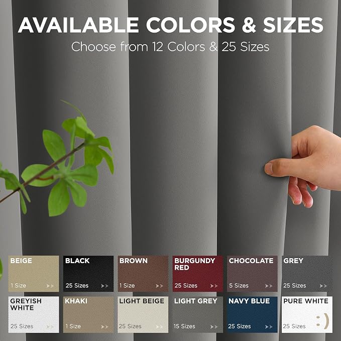Joydeco Blackout Door Curtain for Doorway Privacy 108 Inches Long, Grommet - Image 7