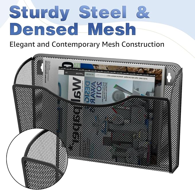 MINDEPOT Wall File Organizer 3 Pack - Image 3