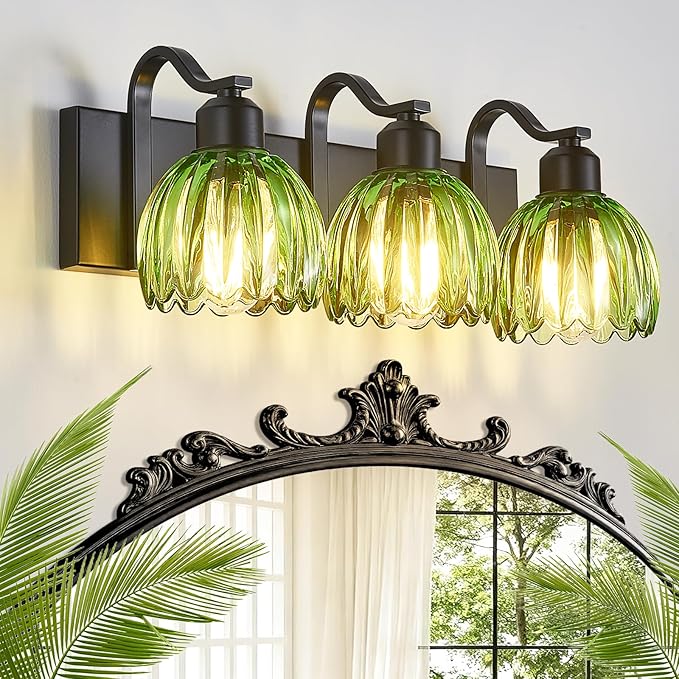 3-Light Black Vanity Lights by AIXIALIN