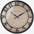 Presentime & Co 21" Farmhouse Series Wall Clock, Cottage Style, Faux Burlap by Presentime