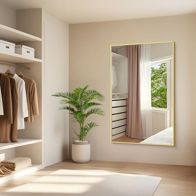 KOCUUY Large Gold Bathroom Mirror, 55x36 inch Rectangular Mirror - Image 6