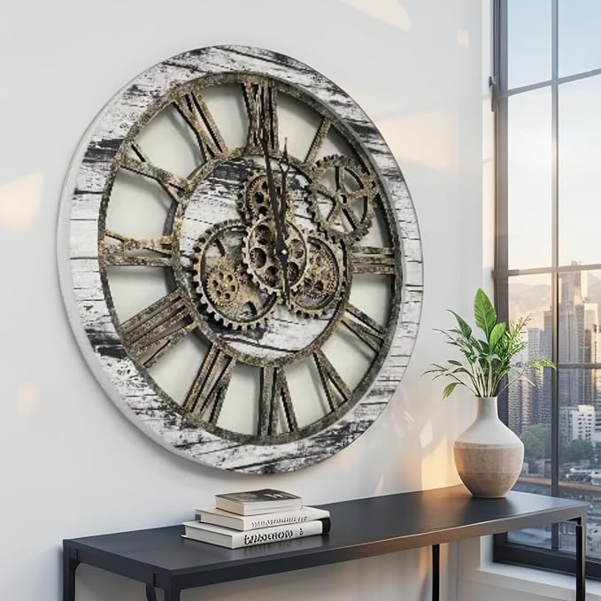 ImprovingLife The Gears Clock The Original Real Moving Gear Wall Clock Vintage - Image 2
