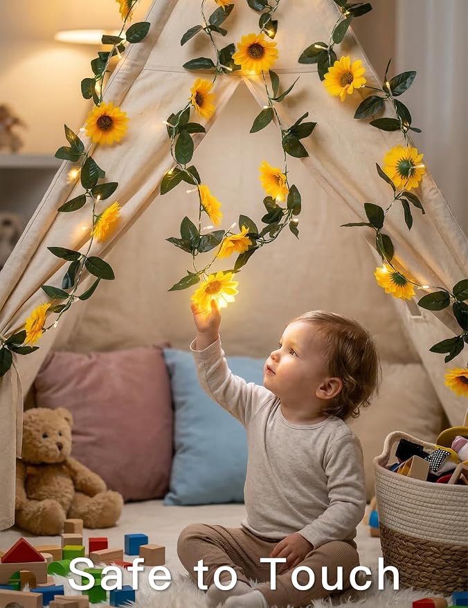 suddus Artificial Sunflower Garland - Image 5