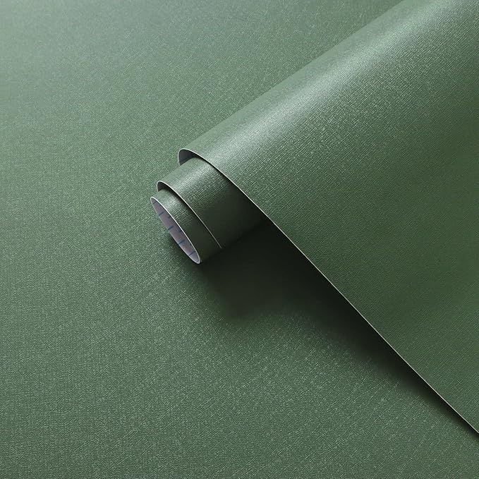Dimoon 17.7''x236'' Peel and Stick Wallpaper Green Contact Paper by DIYYOURMOON