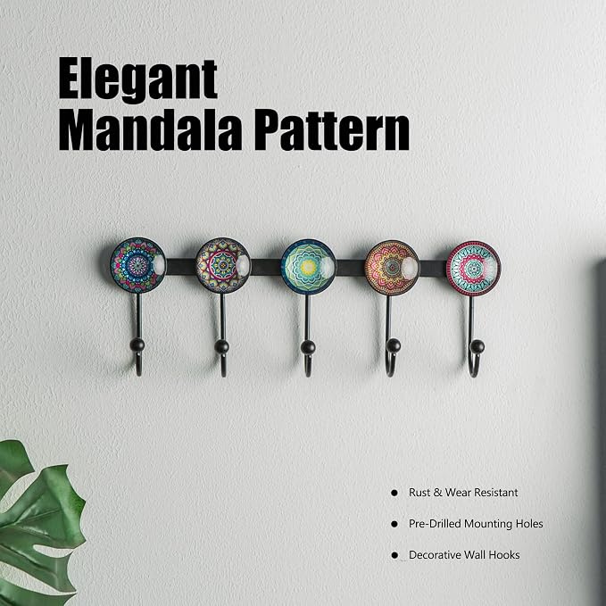 Boho Coat Rack Wall Mounted - Image 7
