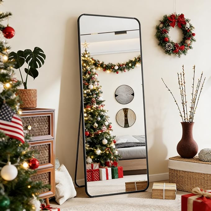 BEAUTYPEAK Black Full Length Mirror, Suitable - Image 7