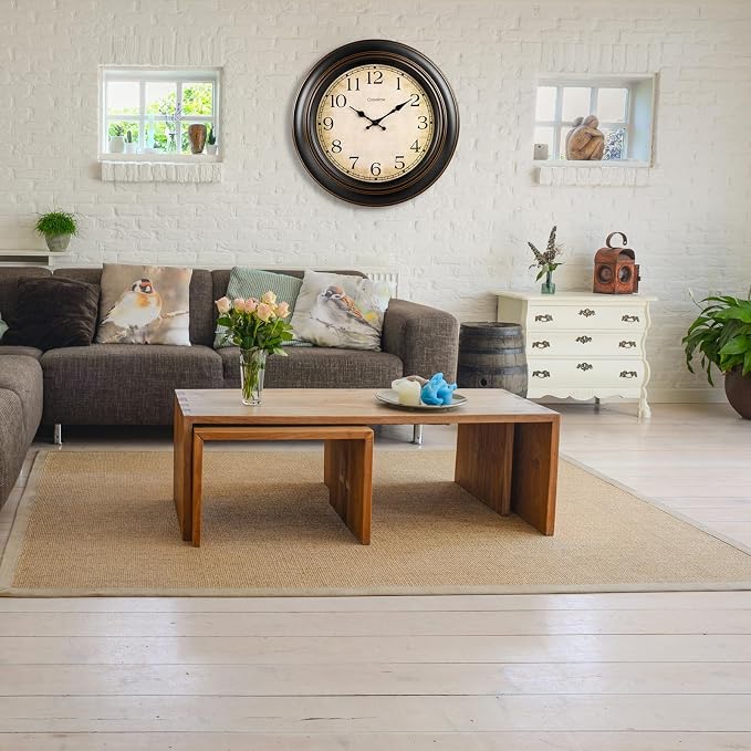 Crosstime 18 Inch Vintage Large Wall Clock - Image 3