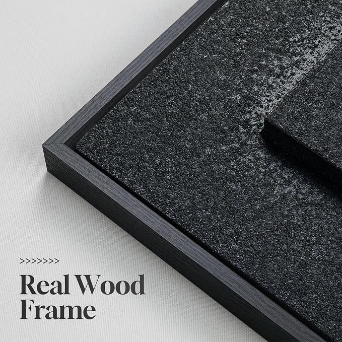 Large Framed 3D Textured Abstract Wall Art - Image 6