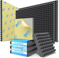 36 Pack Pyramid Sound Proof Foam Panels by Unknown