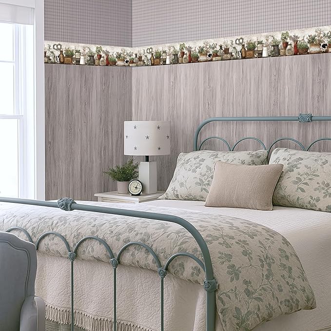 Farmhouse Peel and Stick Wallpaper Border - Image 7