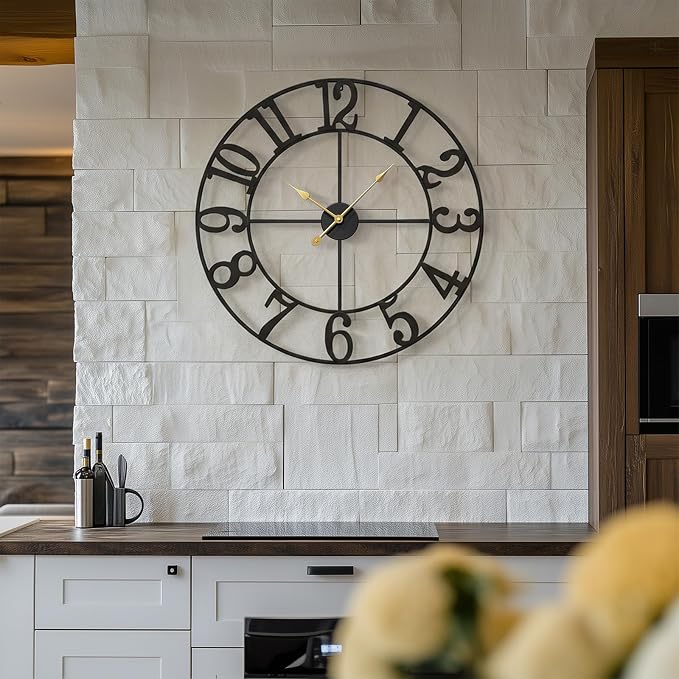 Cuspin Large Wall Clock for Living Room Decor, 30 Inch Wall Clock - Image 3