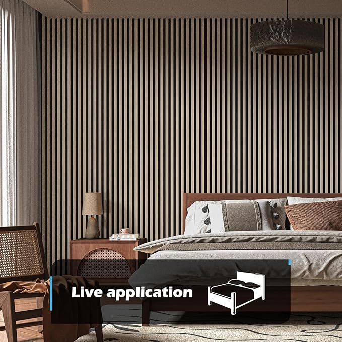 Art3d 2-Pack 108" x 12" Acoustic Wood Panels - Image 2