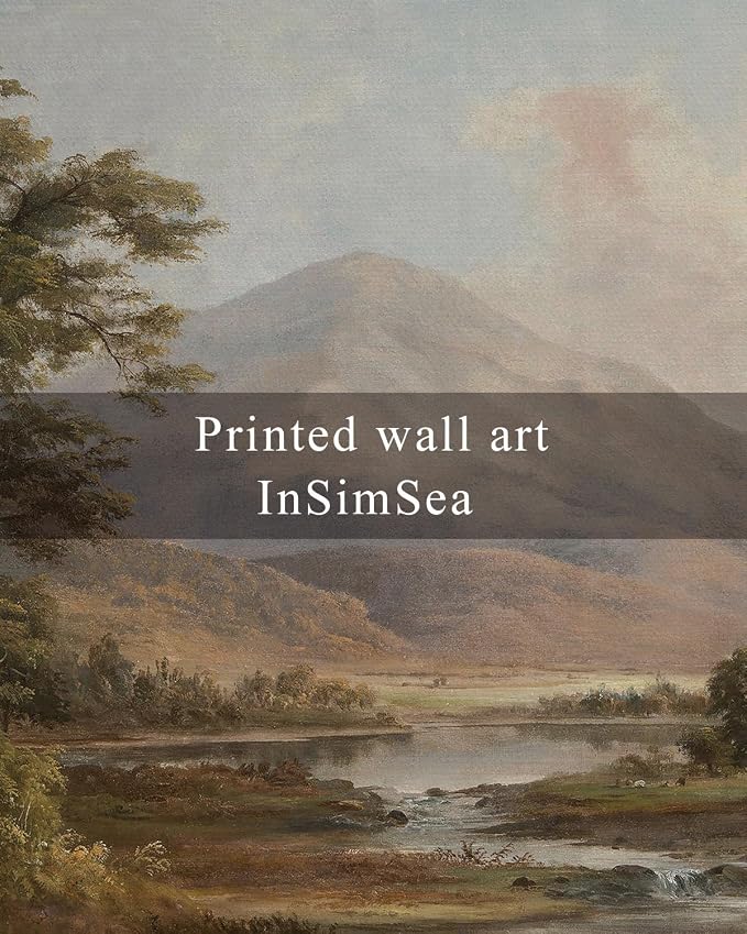 InSimSea Framed Canvas Wall Art, Vintage Landscape Painting, Rustic Nature - Image 7
