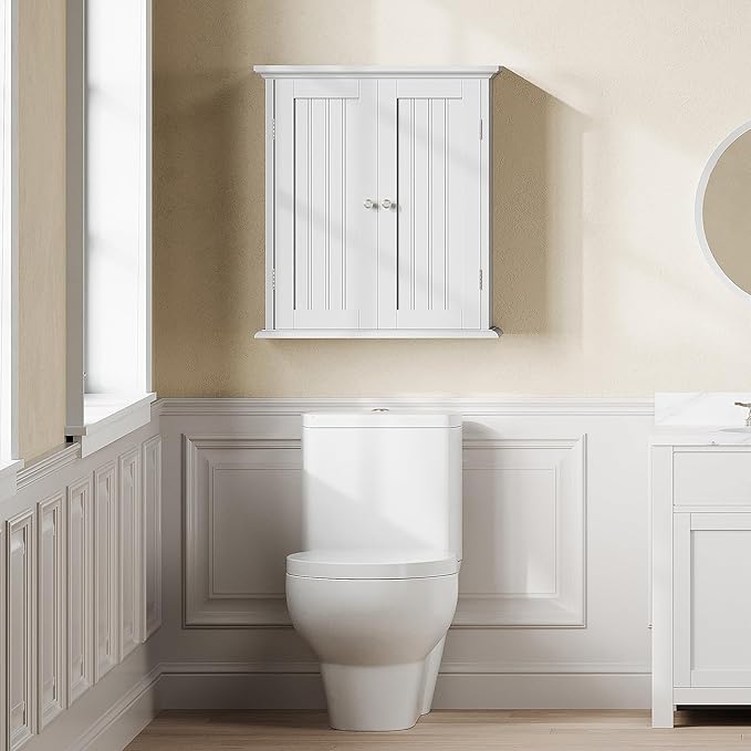 ChooChoo Bathroom Wall Cabinet, Over The Toilet Space Saver Storage Cabinet - Image 2