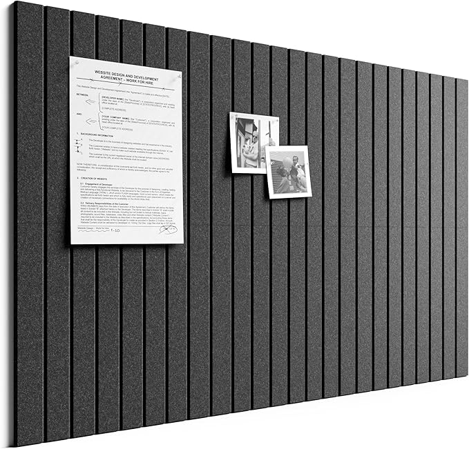 Bumusty Large Cork Board Alternative-36 x 24" Felt Bulletin Board Tiles by BUMUSTY