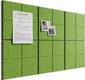 Bumusty Large Felt Bulletin Board, 30 Push Pins, 40 Adhesive Tabs, Kelly Green by BUMUSTY