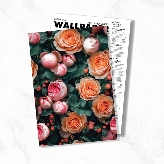 Main Street Peel and Stick Wallpaper Eco-Friendly Sheets 12 Pack, 11 X 16 Inch - Image 6