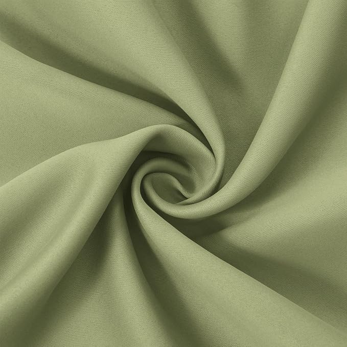 LEMOMO Blackout Curtains 42 x 63 inch/Sage Green Curtains Set of 2 - Image 9