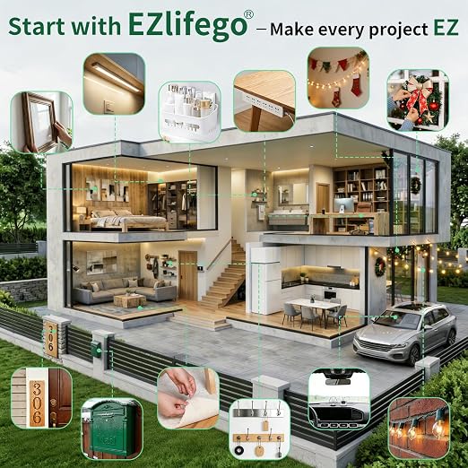 EZlifego Double Sided Tape Heavy Duty, Nano Adhesive Mounting Tape Wall Decor - Image 9