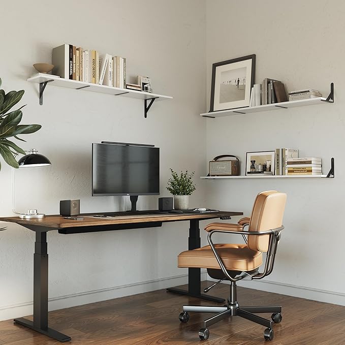 WOPITUES Floating Shelves for Wall 48″W x 8″D, Long Wall Mounted Shelves Set of - Image 4