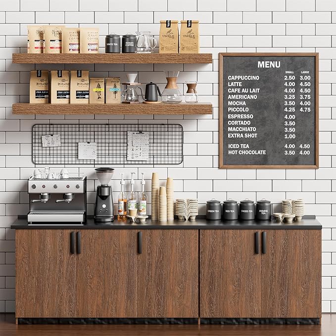 Heimlove Floating Shelves for Wall 36 Inches Long, 9.3" Deep Walnut Floating - Image 6