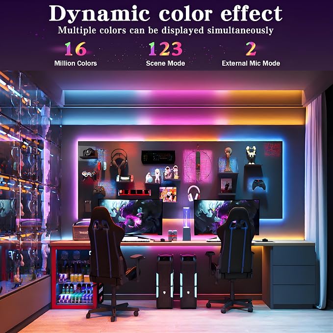 Tenmiro Upgraded Smart IC 100ft LED Lights - Image 2