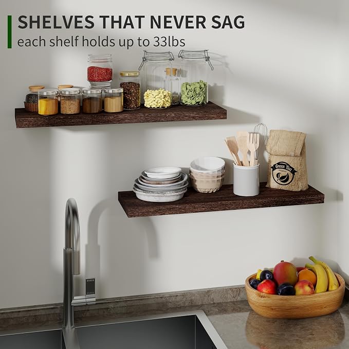 Marsmiles Wood Floating Shelves - Image 5