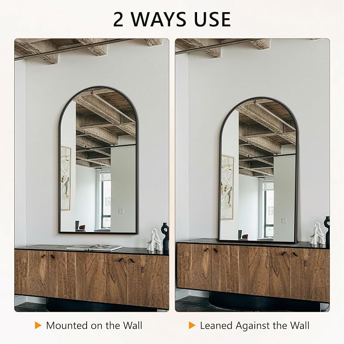 Arched Wall Mirror for Bathroom, Mirrors for Wall, Vanity Mirror for Bedroom - Image 7