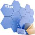 22 Pack Self-adhesive Acoustic Panels 12" X 10" X 0.4" by Dailycooper
