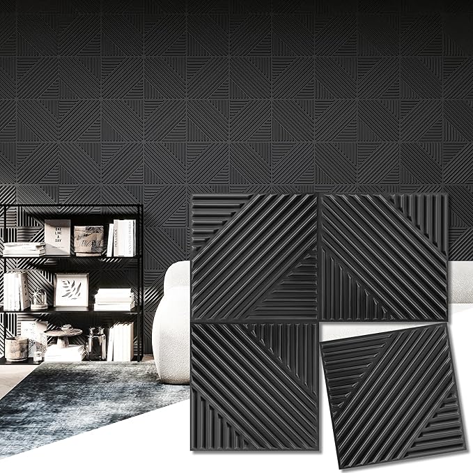 Art3d 33-Pack 3D Wall Panels for Interior Wall Decor, Textured Accent Wall by Art3d