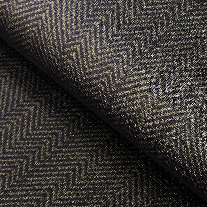 FunStick 24"x200" Black and Gold Peel and Stick Wallpaper Removable Geometric by FunStick