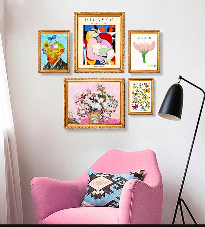dazongweihan 18 PCS Colorful Eclectic Wall Art Decor, Maximalist Wall Prints - Image 3