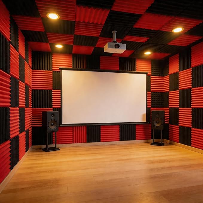 96 Pack Allxinlog Absorb the Echo Acoustic Foam Panel Wedge Studio - Image 4
