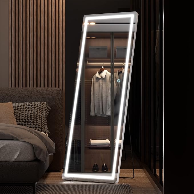Hasipu Full Length Mirror with Lights, Full Body Dressing Standing, Hanging - Image 7
