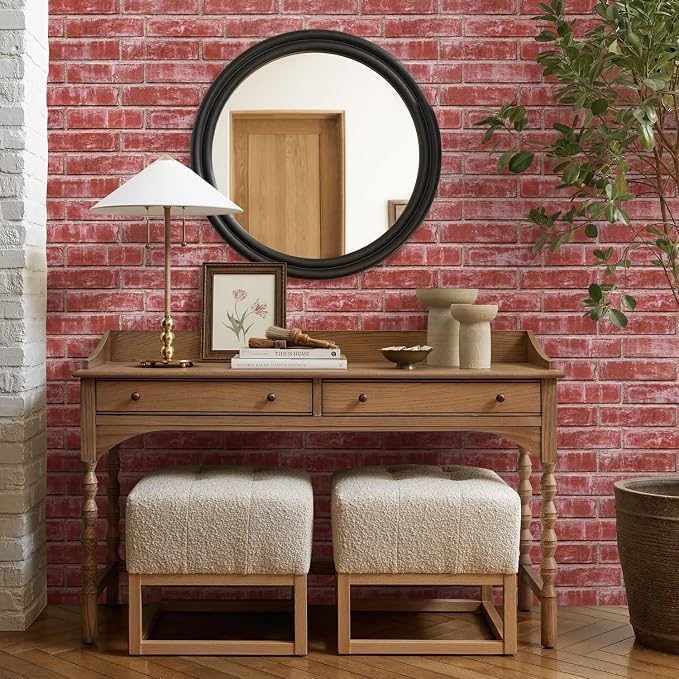Commomy 3D Peel and Stick Brick, Ultralight Thin PVC Faux Brick Wall Panels - Image 8