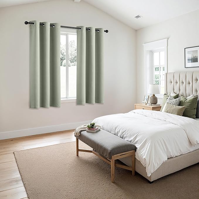 MIULEE Blackout Curtains for Bedroom Living Room 2 Panels, Thermal Insulated - Image 6