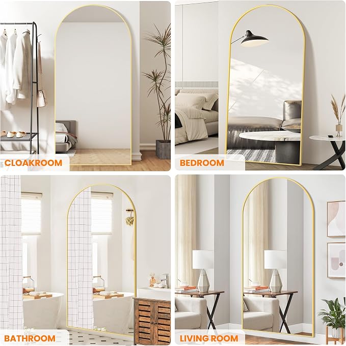 TRAHOME Full Length Arched Mirror, Living Room, Dressing Room - Image 3