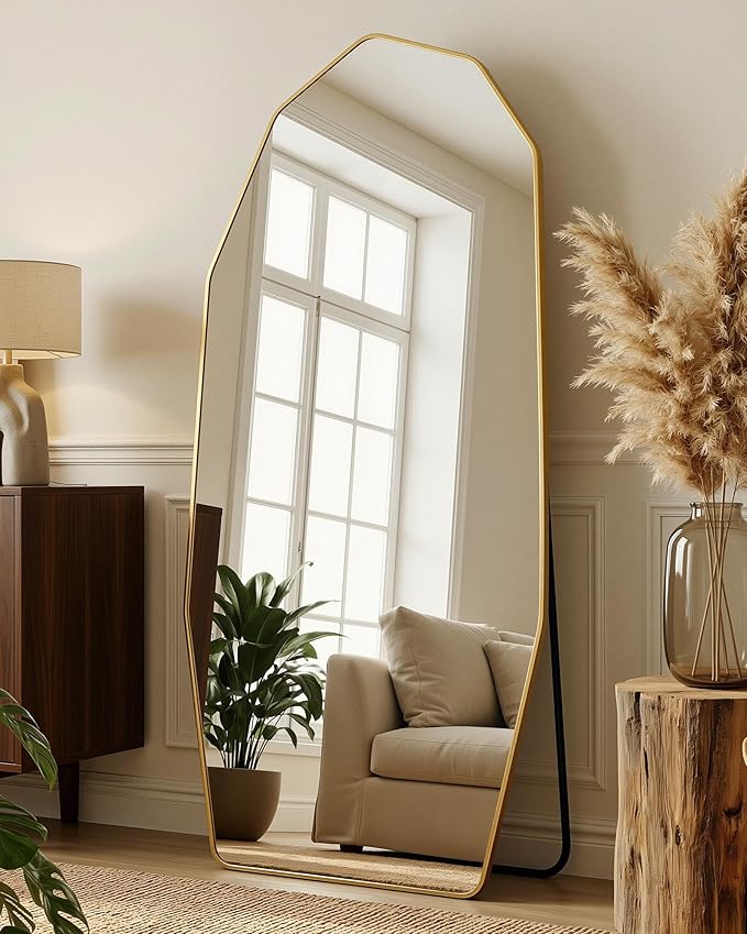 Antok Full Length Mirror, Free Standing Wall Mounted or Leaning Full Body Mirror by AntokMirror