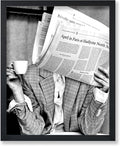 Poster Master Woman Reading Newspaper by PosterMaster