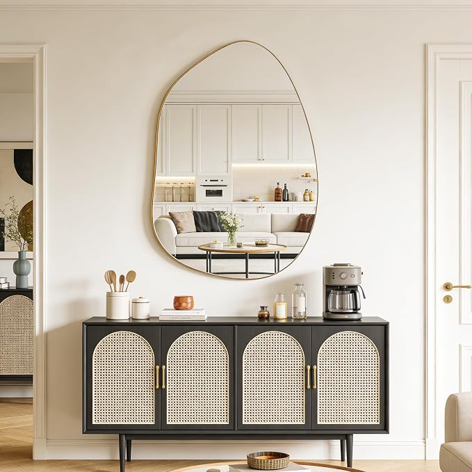Irregular Wall Mirror Asymmetrical Mirror, Decorative Modern Mirror, Tempered - Image 7