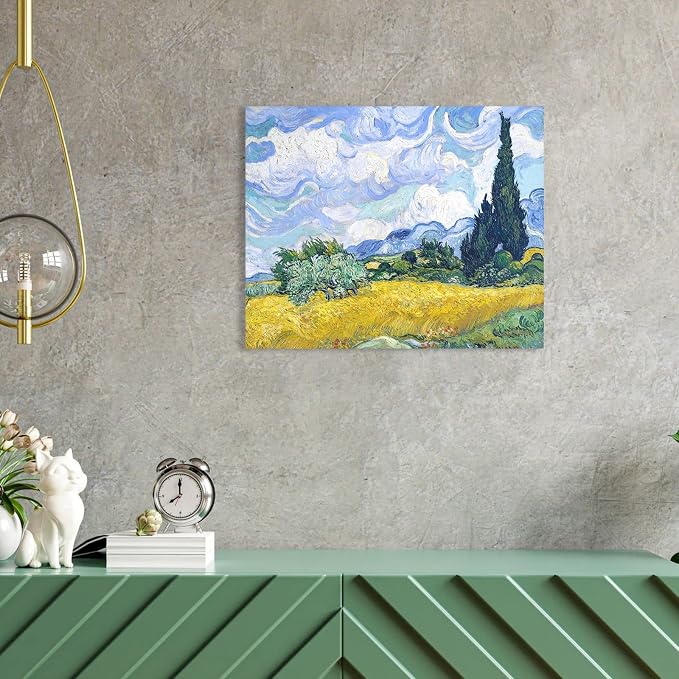 Van Gogh Canvas Wall Art: Wheat Field - Image 3