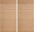 2 Pcs Cordless Bamboo Roman Shades by DoubleFill
