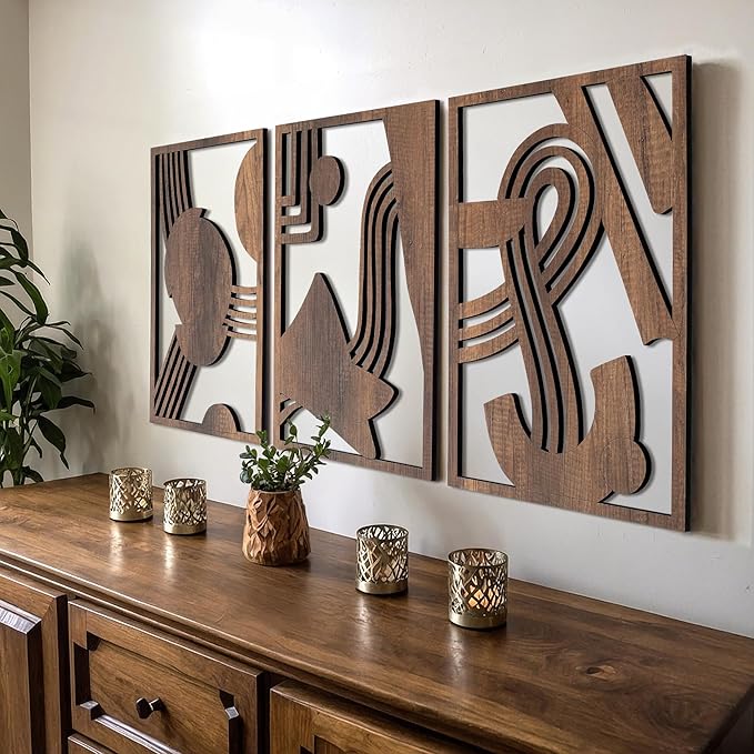 qmmp Modern Wooden Wall Sculptures by qmmp