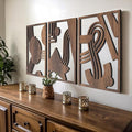 qmmp Modern Wooden Wall Sculptures by qmmp