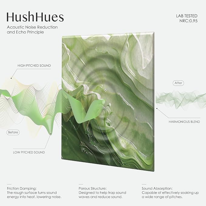 6-Pack Art Acoustic Panels 72x48 Inches Soundproof Wall Panels - Image 3