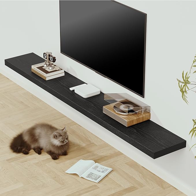 Vivelove 72 Inches Floating Shelves Wall Mounted, Living Room, Home Decor - Image 2