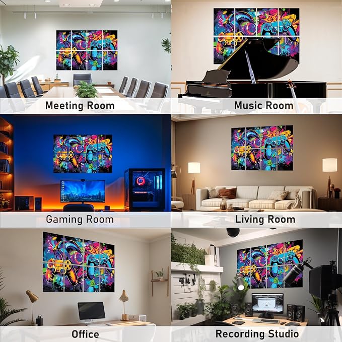 FurnoFlexArt Acoustic Panels Tiles Decorative Room Sound Proof Foam Absorbing - Image 7